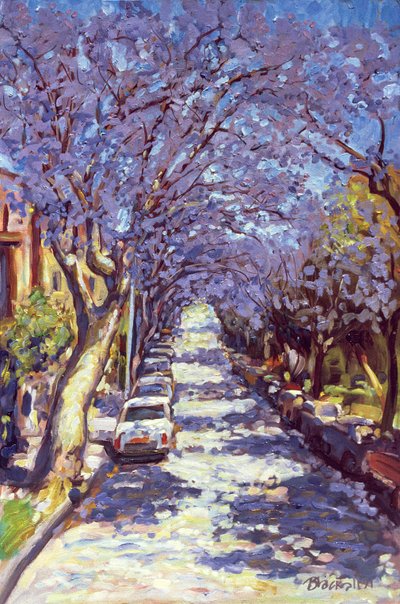 Noord-Sydney Jacaranda, 1990 door Ted Blackall